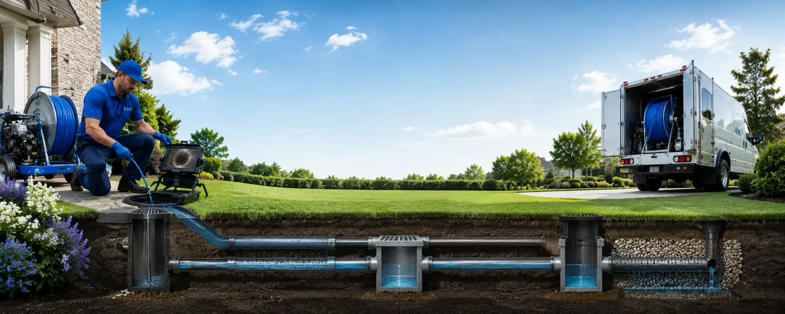 Outdoor drain cleaning information for Logansport, LA